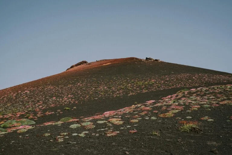 brown and green mountain under blue sky