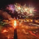 A maior fogueira de festa junina do Brasil