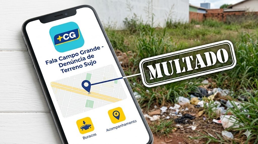 “X9” digital: prefeitura CG lança app para denunciar terreno sujo; multa pode chegar a R$ 10 mil