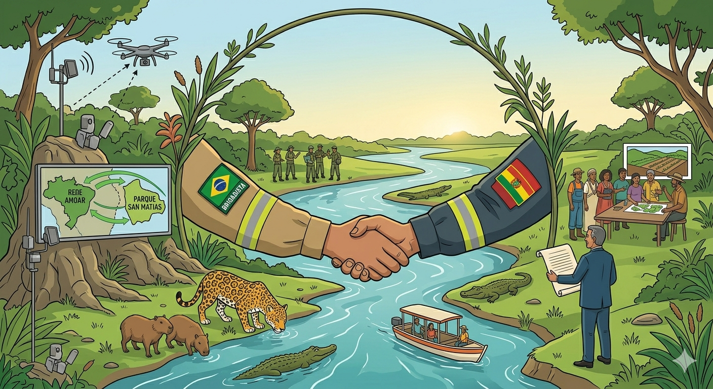 Brasil e Bolívia unem forças para prevenir incêndios em 2026