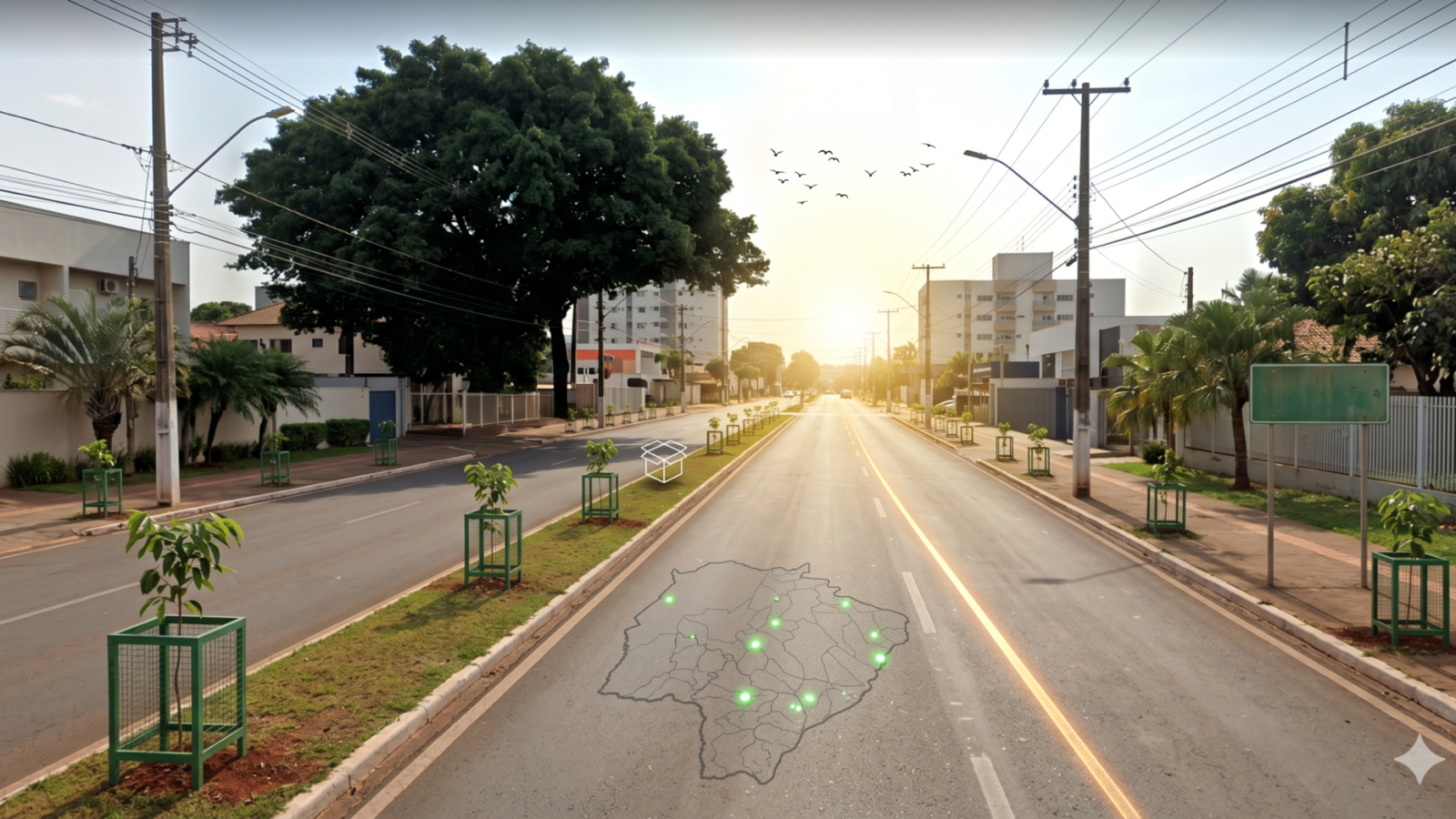Figueiras centenárias são removidas em Campo Grande