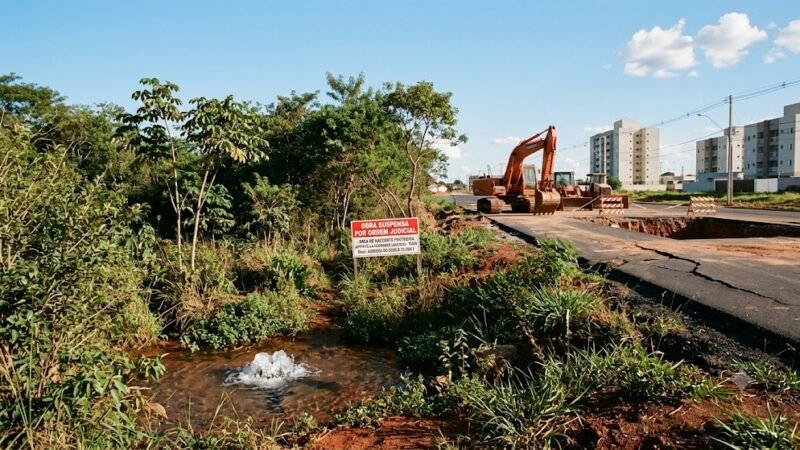 Justiça mantém suspensas as obras da Prefeitura sobre nascente protegida nas Moreninhas